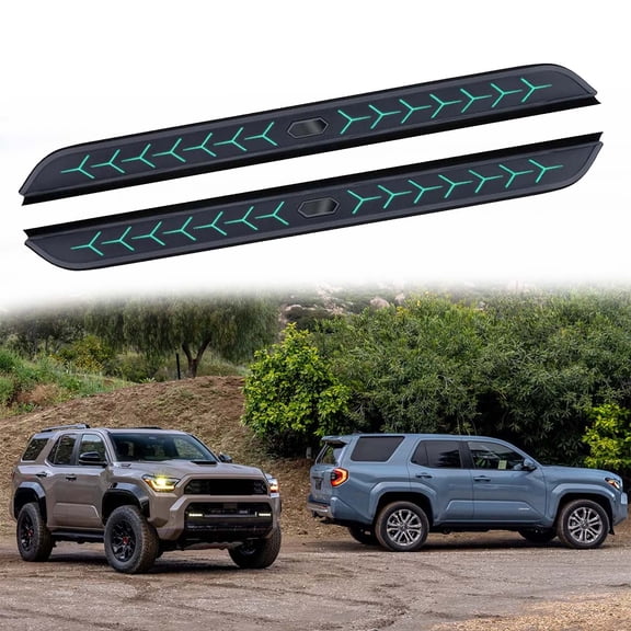 Fit for Toyota 4 Runner 4Runner 2025 2026 2Pcs Aluminum Running Boards Fixed Nerf Bars Side Steps with Brackets (23)