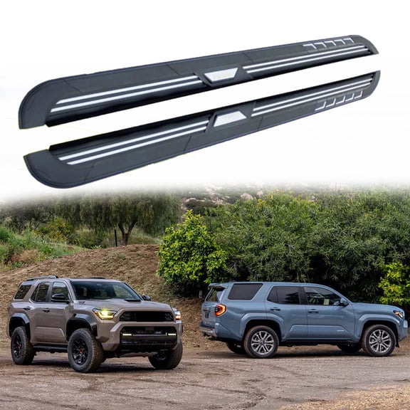 Fit for Toyota 4 Runner 4Runner 2025 2026 2Pcs Aluminum Running Boards Fixed Nerf Bars Side Steps with Brackets (38)