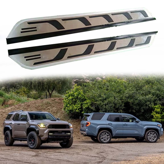 Fit for Toyota 4 Runner 4Runner 2025 2026 2Pcs Aluminum Running Boards Fixed Nerf Bars Side Steps with Brackets (68)
