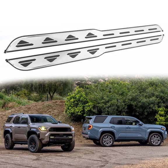 Fit for Toyota 4 Runner 4Runner 2025 2026 2Pcs Aluminum Running Boards Fixed Nerf Bars Side Steps with Brackets (76)