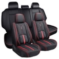 thumbnail image 1 of Fit for Toyota Camry 2026 Seat Cover, Red Car Seat Covers, Premium Leather 5 Piece Full Set Airbag Compatible Beautify Interior, Pet Car Seat Covers, 1 of 9