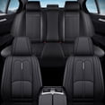 thumbnail image 1 of Fit for Toyota Rav4 2011, Black Car Seat Covers, Premium Leather Full Set of 5 Seats Non-Slip Lining Beautify Interior, Pet Car Seat Covers, 1 of 9