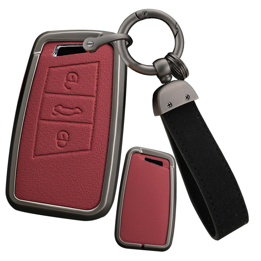 Fit for VW Key Fob Cover Smart Remote Car Key Case Shell Fit for Volkswagen Arteon Atlas Golf Alltrack Jetta GLI Passat