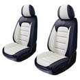 thumbnail image 1 of Fit for Volkswagen 99% Models (Front Seats)Waterproof Non-Slip Synthetic Leather Universal Car Seat Protectors Premium Car Seat Cushions（White/Blue）, 1 of 6