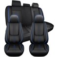 thumbnail image 1 of Fit for Volvo 98% Car Models,5pcs Car Seat Covers,Leather Seat Cover for Cars,Anti-slip Soft Car Seat Protectors(Black and Blue), 1 of 6