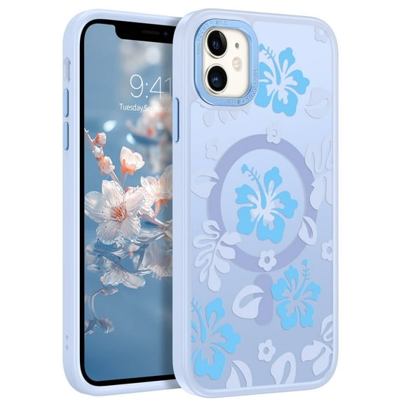 TELASO for iPhone 11 Case Compatible with Mag-Safe 6.1" Magnetic Translucent Matte Slim Women Girl Protective Case for iPhone 11 Blue