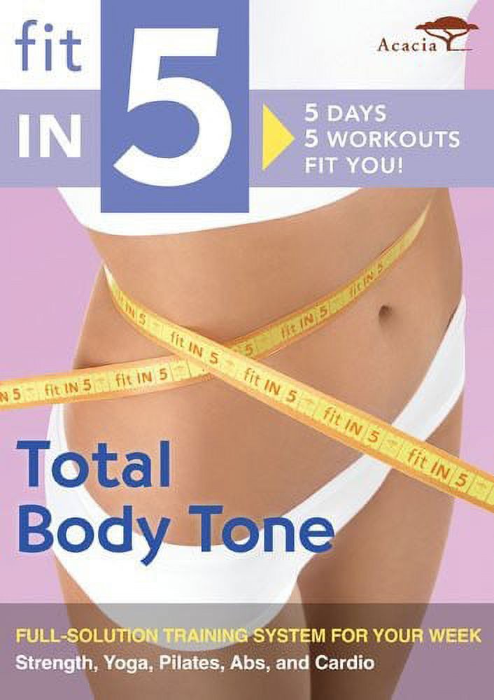 Fit in 5: Total Body Tone (DVD), Acorn, Sports & Fitness - image 1 of 1