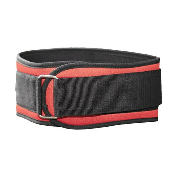 FitAura 1Pcs Adjustable Sport Weightlifting Powerlift Belt Fitness Dumbbell Barbell Squat Training Lumbar Support Waistband Band (Red,S)
