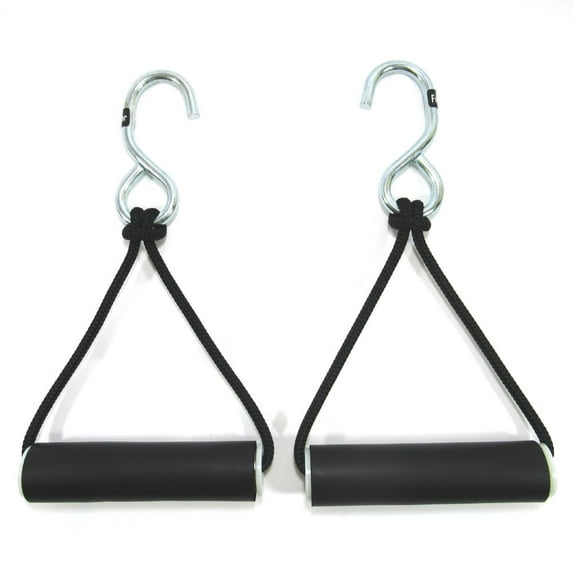 FitBar Pull Up Handles for Bar, Cable Machines, and Exercise Bands, Pair