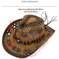 thumbnail image 1 of FitBest 1 Men's And Women's Outdoor Sunshade Breathable Hollow Straw Hat Cowboy Hat, 1 of 7