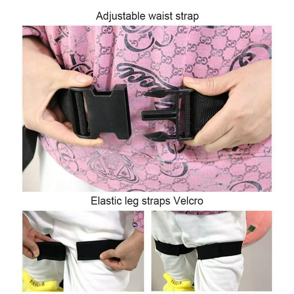 FitBest 1 Set Of Parent-child Ice Skating Plush Ski Protectors Cartoon Tortoise Knee Pads And Hip Pads