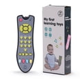 thumbnail image 1 of FitBest 1Pcs Infant TV Simulation Remote Control with Music,English Learning,Early Education,Cognitive Toys, 1 of 5