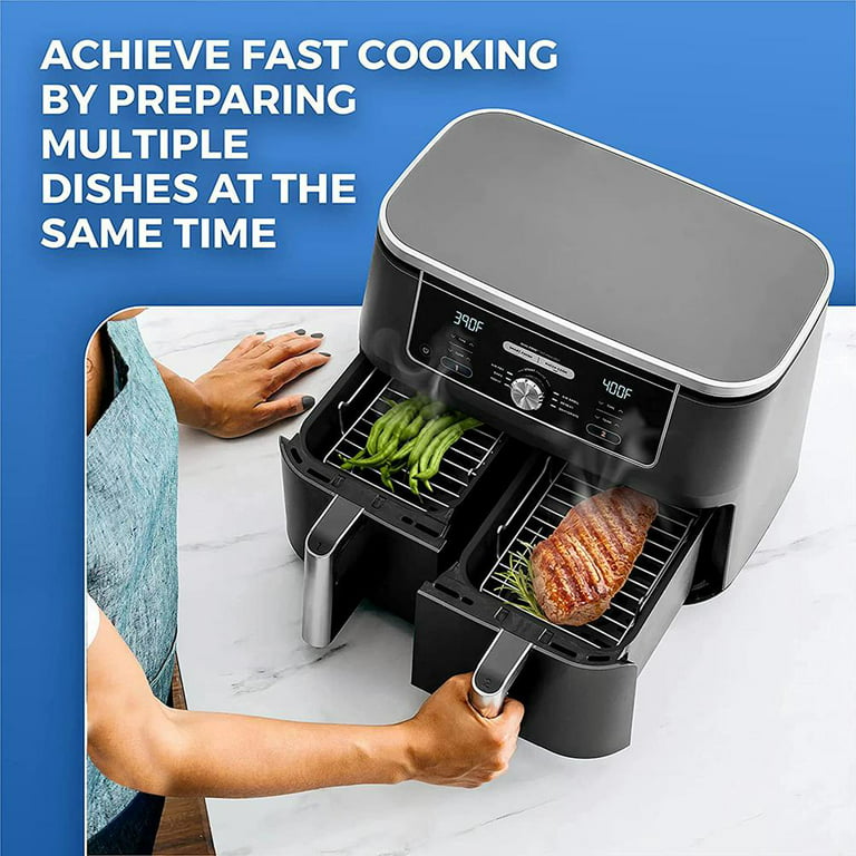FitBest 1pcs Is Applicable To Double-basket Air Fryer, Stainless