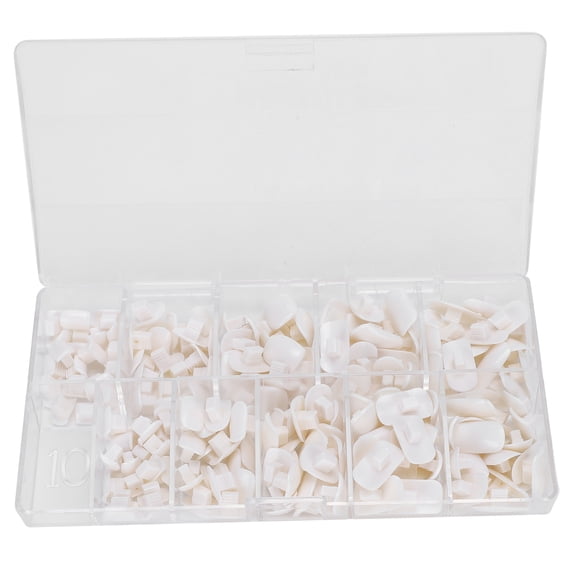 FitBest 200 Prosthetic Hand Replacement Nails Novice Practice Polishing DIY Nail Art Tools