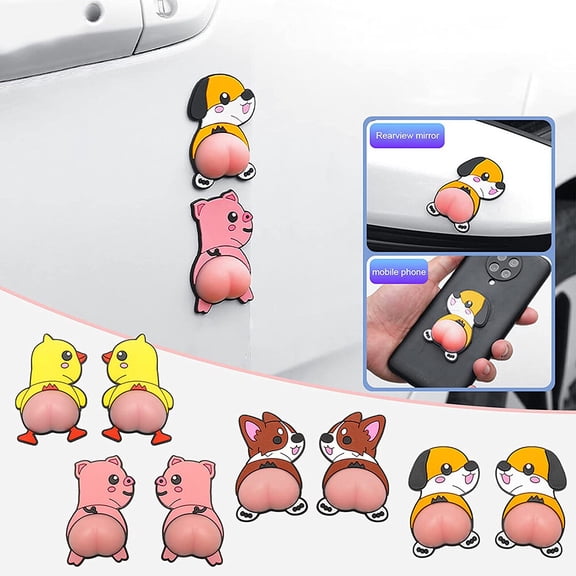 FitBest 2Pcs 3D Car Door Bumper Protector Sticker,Car Anti Collision Stickers