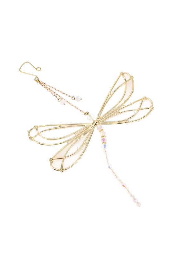 Crystal Dragonfly Delicate Wings Pendant