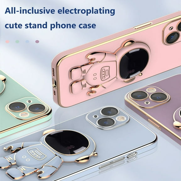 FitBest Electroplated Protective Cover For Astronaut Mobile Phone Case
