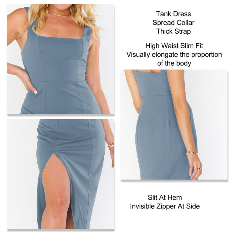 Swing Collar Slimming Waist Slit Hip Long Dress Swing Collar Slimming Waist Slit Hip Long Dress
