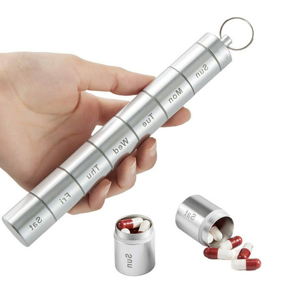 FitBest Sealed Waterproof Aluminum Alloy Medicine Box For 7 Days