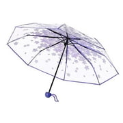 FitBest Transparent Umbrella Personality Umbrella Literature Folding Umbrella