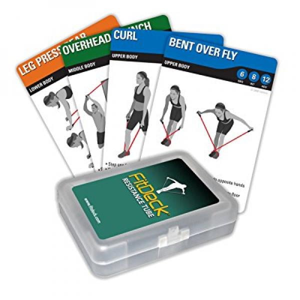 FitDeck Resistance Tube Exercise Playing Cards
