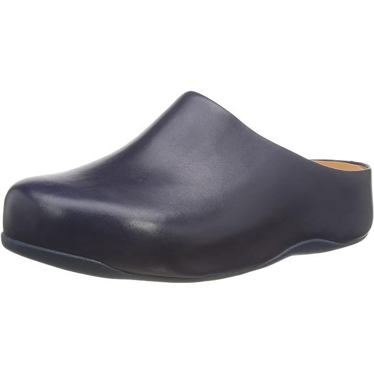 FitFlop Shuv Midnight Navy Slip On Round Toe Slip Resistant Comfortable Slippers Midnight Navy 7