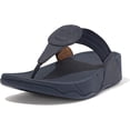 thumbnail image 1 of FitFlop Walkstar Midnight Navy Slip On Open Toe Stretchy Flat Slides Sandals (Midnight Navy, 7), 1 of 4