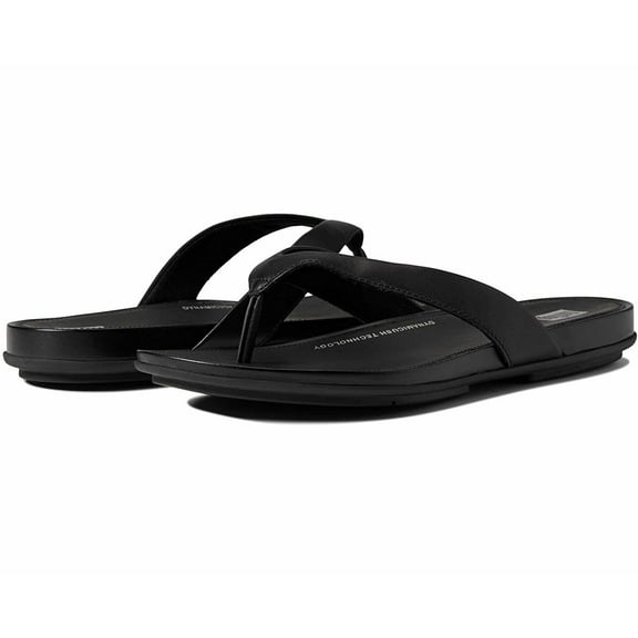 FitFlop Women's Gracie Leather Flip Flop Sandals EO8-090