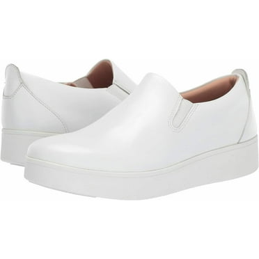 FitFlop Women's Sania Skates Sneaker, Urban White, Size 9.0