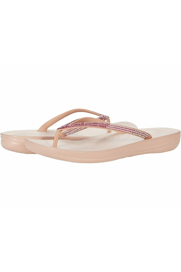 Womens Iqushion Sparkle Flip-Flop 5 Beige