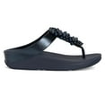 thumbnail image 1 of FitFlop Womens Fino Bauble Bead Toe Post Synthetic Leather Sandals, 1 of 4