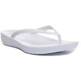 thumbnail image 1 of FitFlop Womens Iqushion Flip Flop-Solid 6 Urban White, 1 of 6