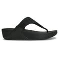 thumbnail image 1 of FitFlop Womens Lulu Shimmerlux Toe Post Synthetic Sandals, 1 of 4