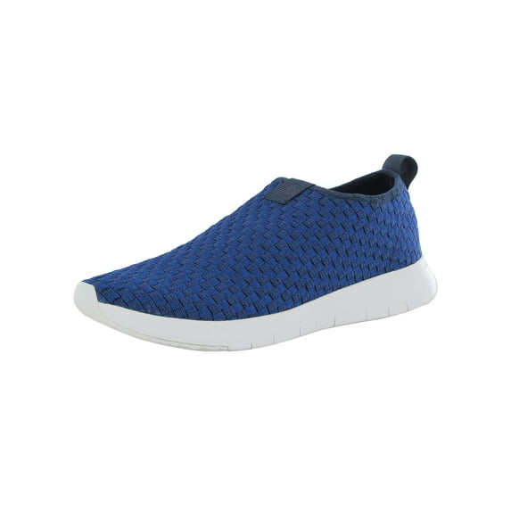 FitFlop Womens Stripknit Slip On Sneaker Lightweight and Slip Resistant, Midnight Navy, US 7.5