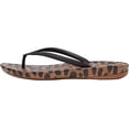 thumbnail image 1 of FitFlop iQushion Leopard Slip On Open Toe Flat Flip Flops Open Toe Sandals (Leopard, 6), 1 of 3
