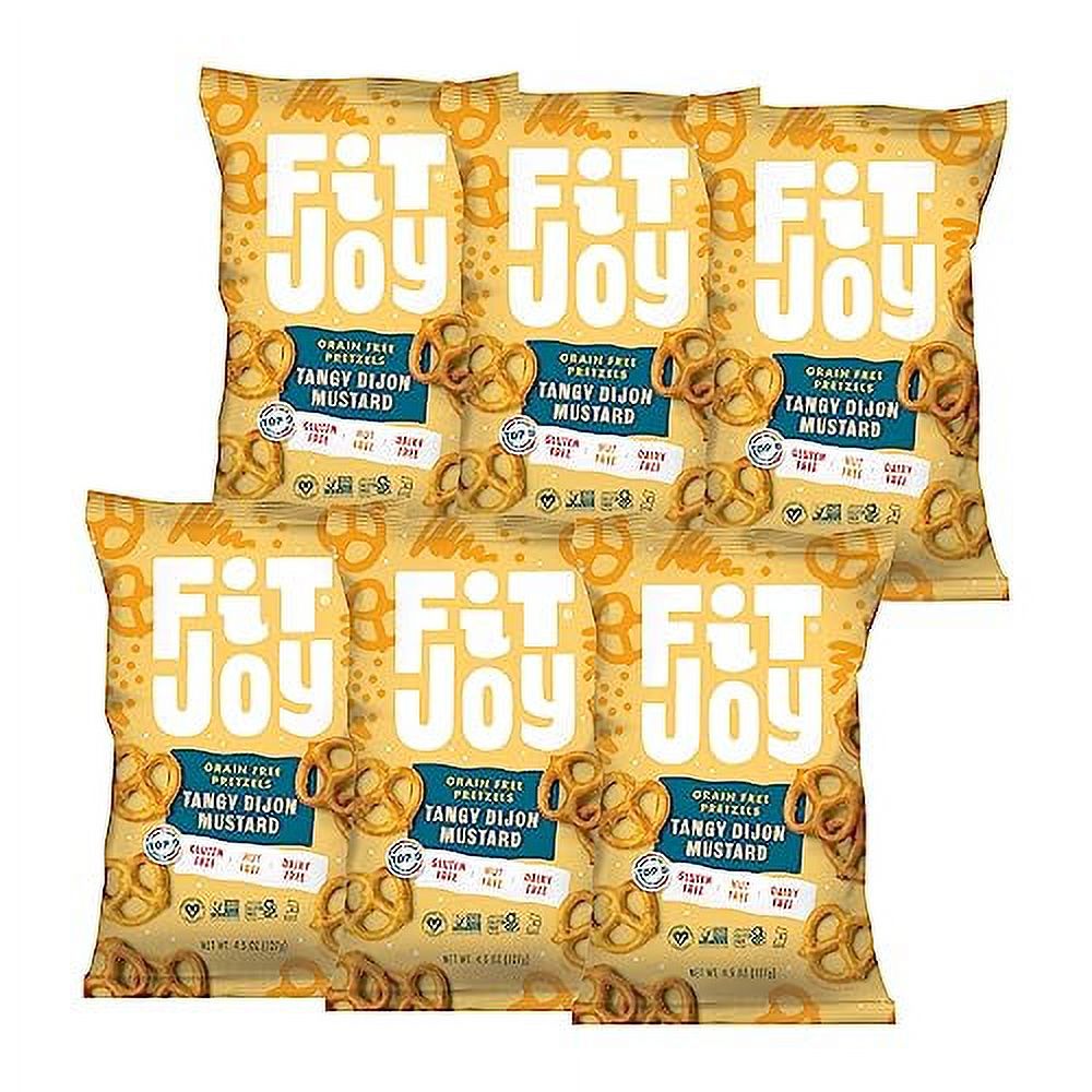 FitJoy Gluten Free Pretzels, Tangy Dijon Mustard Twists, Grain Free