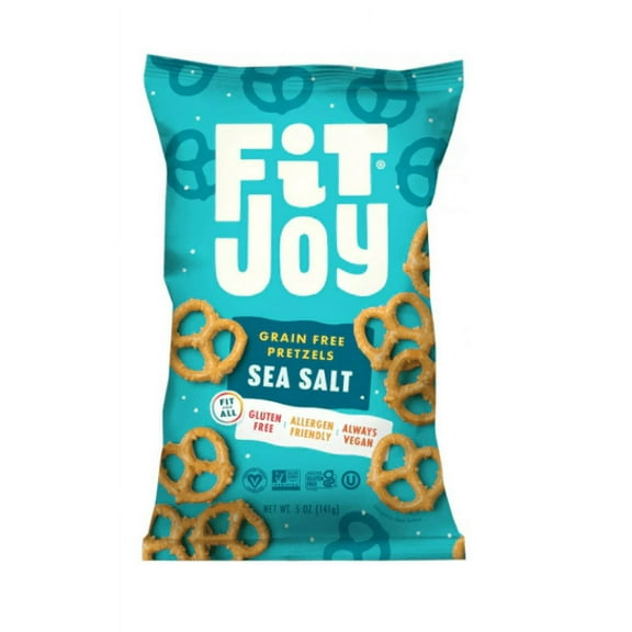 FitJoy Grain Free Pretzels Sea Salt 5 oz Pack of 3