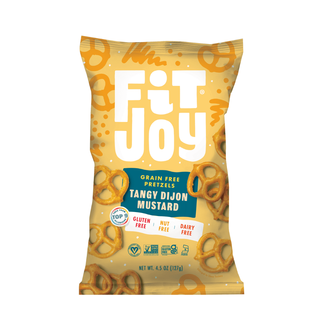 FitJoy Grain Free Pretzels Tangy Dijon Mustard 4.5 oz