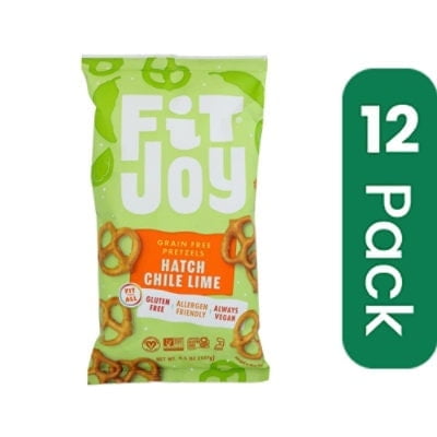 FitJoy Pretzels Hatch Chile Lime 4.5 oz (Pack Of 12)