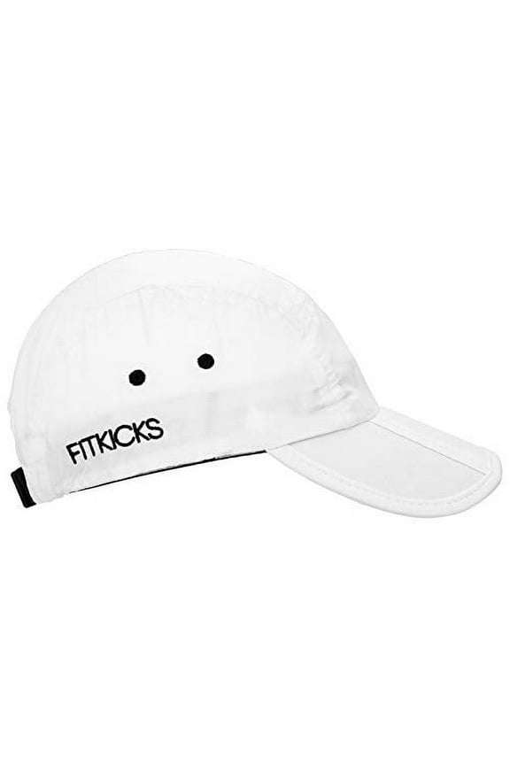 Folding Adjustable Cap UPF 50+ Active Lifestyle Hat Unisex Headgear (White V2)