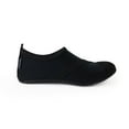 thumbnail image 1 of FitKicks Original Women's Foldable Active Lifestyle Minimalist Footwear Barefoot Yoga Sporty Water Shoes (Large, Black V2), 1 of 4