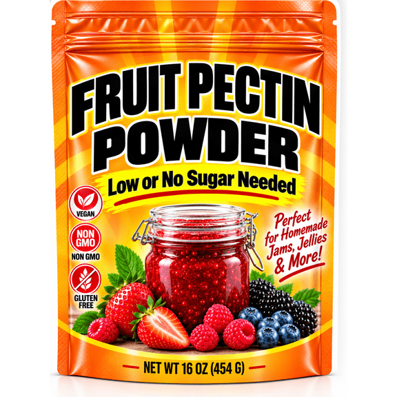 FitLane Nutrition Fruit Pectin Powder, 1 lb, Natural, Vegan, Non-GMO, Low Sugar
