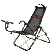 FitNation Core Lounge Ultra Workout Chair Ab Trainer, Alloy Steel (Black)