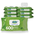 thumbnail image 1 of FitRight Disposable Adult Wipes for Incontinence, Personal Dry Cleansing Wipes, Aloe, Fragrance Free, 8 x 10in, 600 Count, 1 of 7