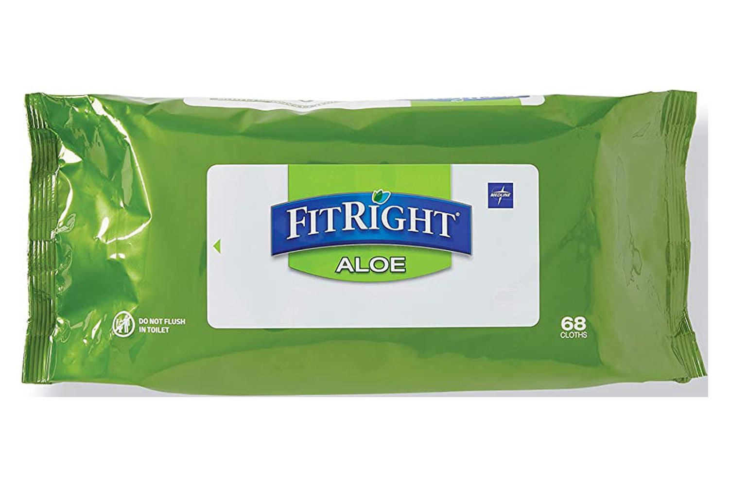 FitRight Aloe Personal Cleansing Cloth Wipes, Scented, 8 x 12 inch