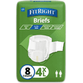 thumbnail image 1 of FitRight Bariatric Adult Incontinence Briefs, Diapers with Tabs, Super Absorbent, 4XL, 65in to 94in, 8 Count, 1 of 6