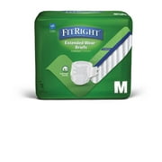 FitRight Extended Wear Briefs, Overnight Adult Diapers, Medium, 60 Count