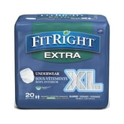 FitRight Extra-Protective Disposable Underwear, XL, 20 Count