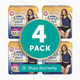 thumbnail image 1 of FitRight Fresh Start Incontinence Underwear for Women, Ultimate Absorbency, Large, Black, 48 ct, 1 of 6