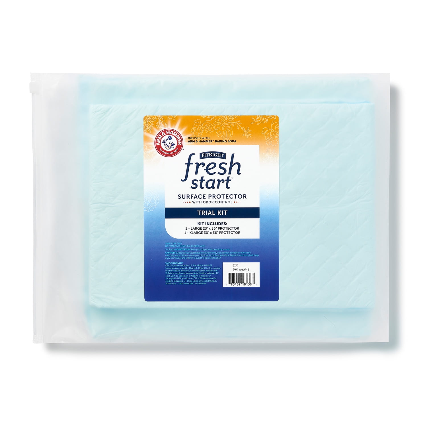 FitRight Fresh Start Surface Protectors Trial Kit, Unisex Incontinence